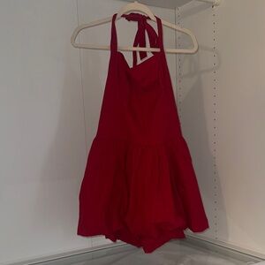 Hollister Vibrant Red Women’s bubble Dress skort